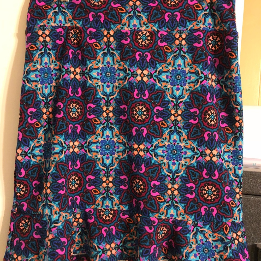 Agnes and Dora Flounce Skirt in Medallion Print